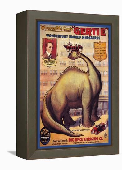 Windsor Mccay's Gertie-null-Framed Stretched Canvas