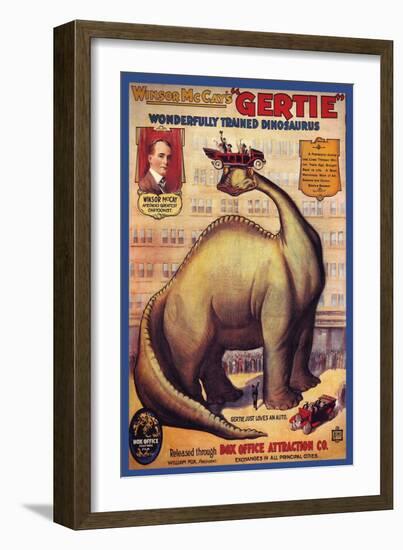 Windsor Mccay's Gertie-null-Framed Art Print