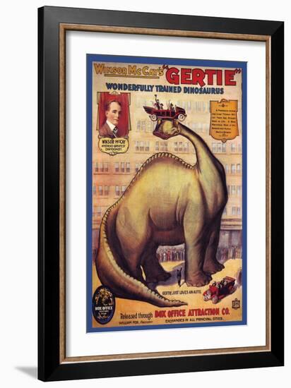 Windsor Mccay's Gertie-null-Framed Art Print