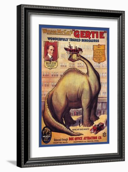 Windsor Mccay's Gertie-null-Framed Art Print