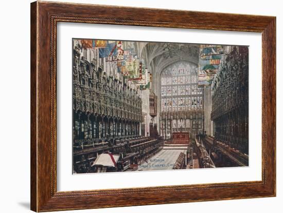 'Windsor, St. George's Chapel, Choir' c1916-Unknown-Framed Giclee Print