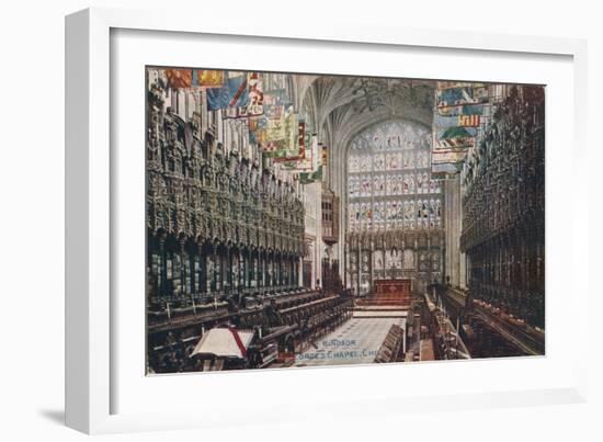 'Windsor, St. George's Chapel, Choir' c1916-Unknown-Framed Giclee Print