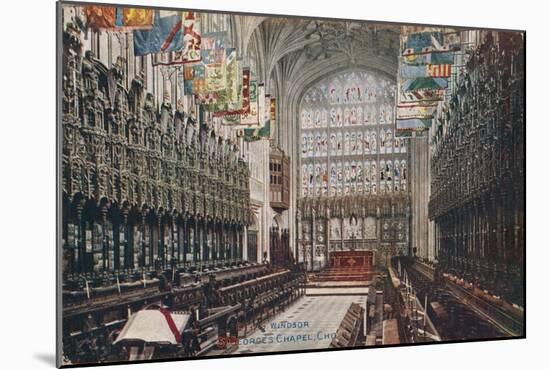 'Windsor, St. George's Chapel, Choir' c1916-Unknown-Mounted Giclee Print