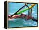 Windsurfing, Aruba, Caribbean-James Kay-Framed Premier Image Canvas