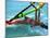 Windsurfing, Aruba, Caribbean-James Kay-Mounted Photographic Print