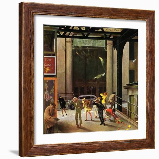 "Windy City," March 23, 1946-John Falter-Framed Giclee Print