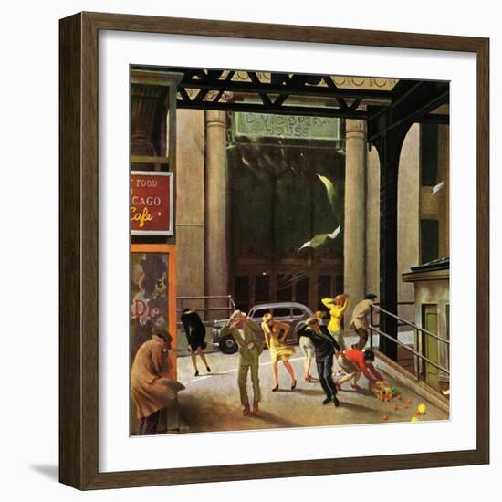 "Windy City," March 23, 1946-John Falter-Framed Premium Giclee Print