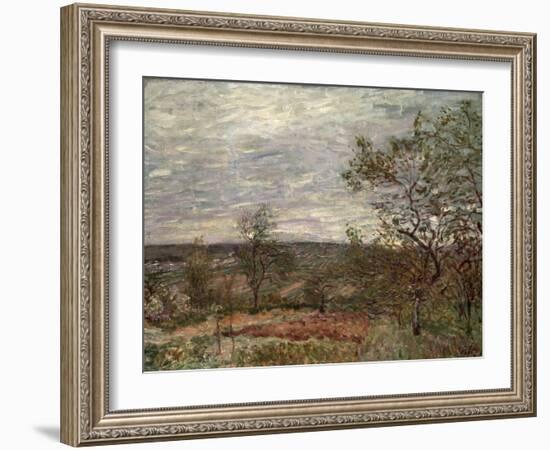 Windy Day at Veneux, 1882-Alfred Sisley-Framed Giclee Print