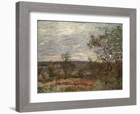 Windy Day at Veneux, 1882-Alfred Sisley-Framed Giclee Print