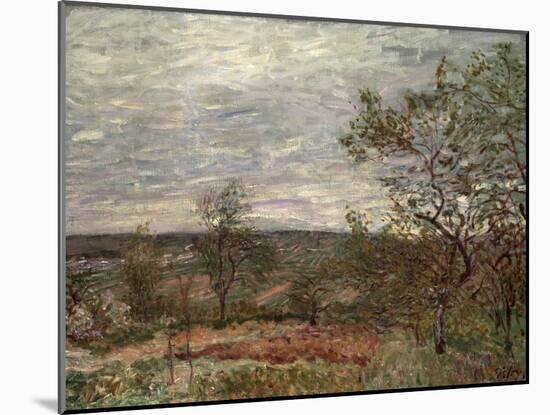 Windy Day at Veneux, 1882-Alfred Sisley-Mounted Giclee Print