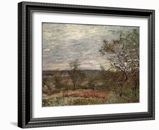 Windy Day at Veneux, 1882-Alfred Sisley-Framed Giclee Print