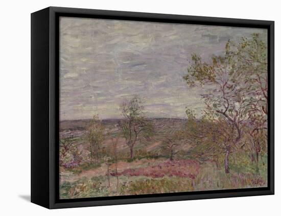 Windy Day at Veneux, 1882-Alfred Sisley-Framed Premier Image Canvas