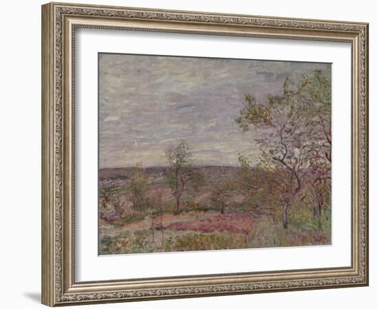 Windy Day at Veneux, 1882-Alfred Sisley-Framed Giclee Print