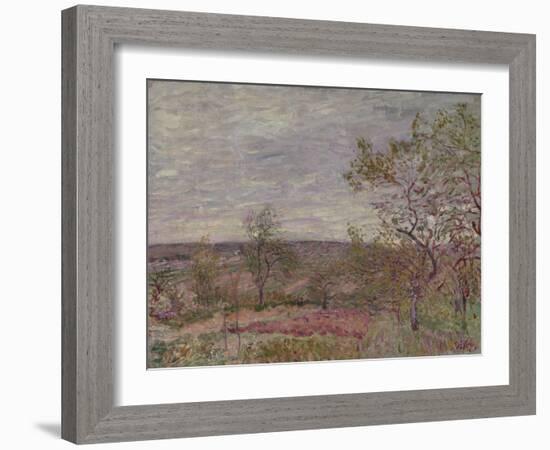 Windy Day at Veneux, 1882-Alfred Sisley-Framed Giclee Print