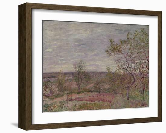 Windy Day at Veneux, 1882-Alfred Sisley-Framed Giclee Print