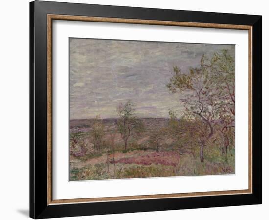 Windy Day at Veneux, 1882-Alfred Sisley-Framed Giclee Print