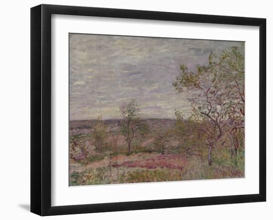 Windy Day at Veneux, 1882-Alfred Sisley-Framed Giclee Print