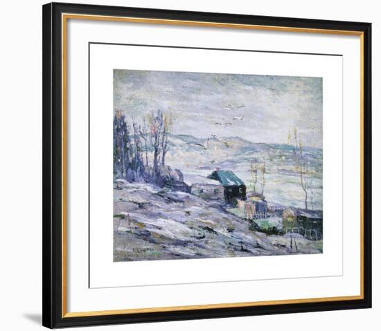 Windy Day, Bronx River-Ernest Lawson-Framed Premium Giclee Print