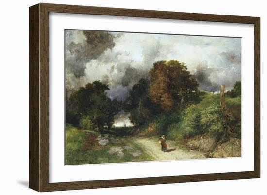 Windy Hilltop - Amagansett, L.I. 1901-Thomas Moran-Framed Giclee Print