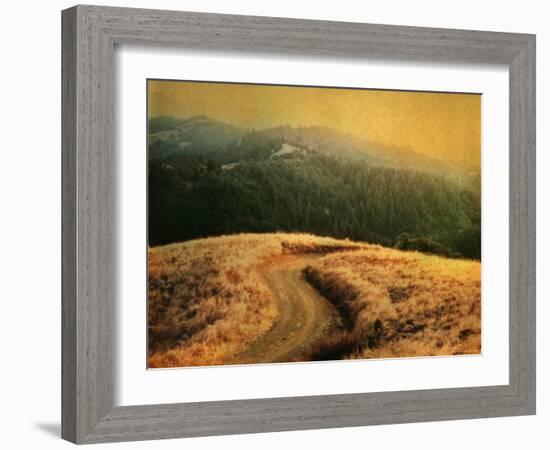 Windy Trail on Hill-Robert Cattan-Framed Photographic Print