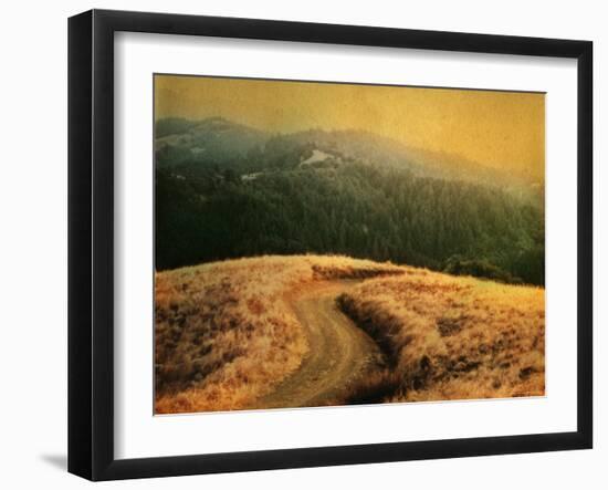 Windy Trail on Hill-Robert Cattan-Framed Photographic Print