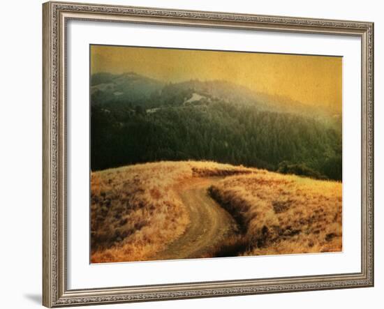 Windy Trail on Hill-Robert Cattan-Framed Photographic Print