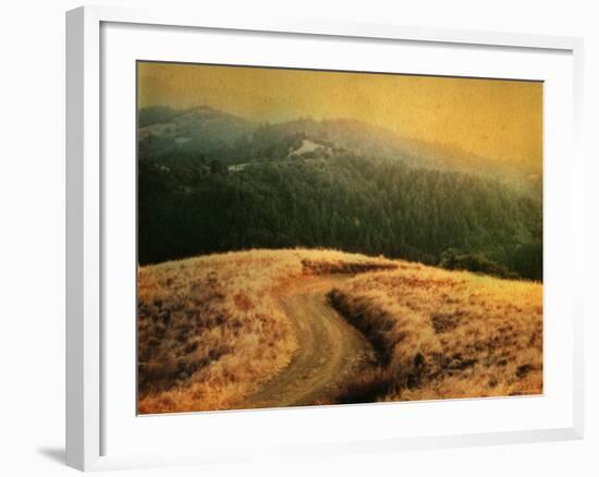 Windy Trail on Hill-Robert Cattan-Framed Photographic Print