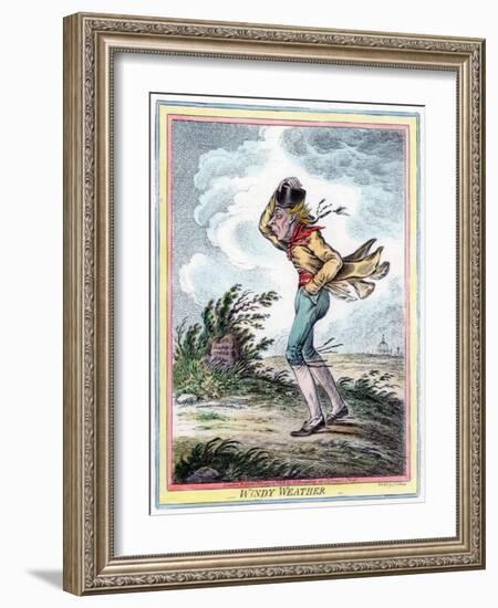 Windy Weather, 1808-James Gillray-Framed Giclee Print