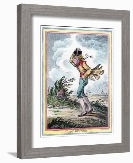 Windy Weather, 1808-James Gillray-Framed Giclee Print