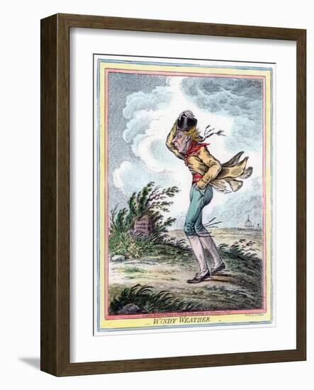 Windy Weather, 1808-James Gillray-Framed Giclee Print