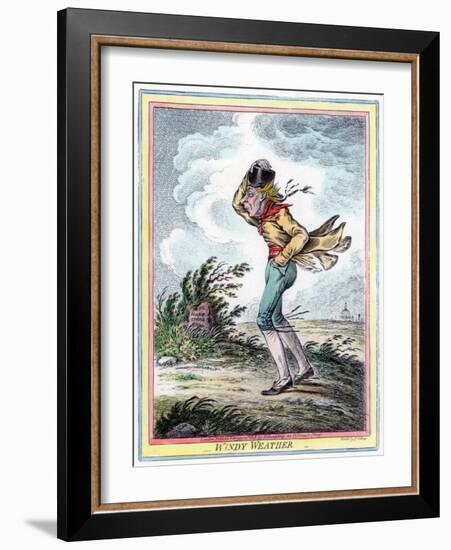 Windy Weather, 1808-James Gillray-Framed Giclee Print