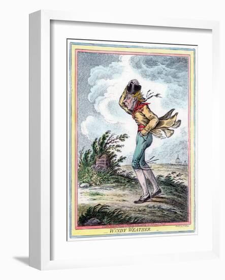 Windy Weather, 1808-James Gillray-Framed Giclee Print