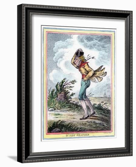 Windy Weather, 1808-James Gillray-Framed Giclee Print