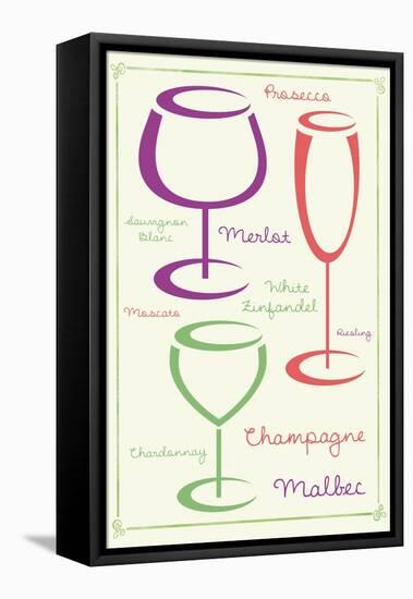 Wine 2 C-Lauren Gibbons-Framed Stretched Canvas