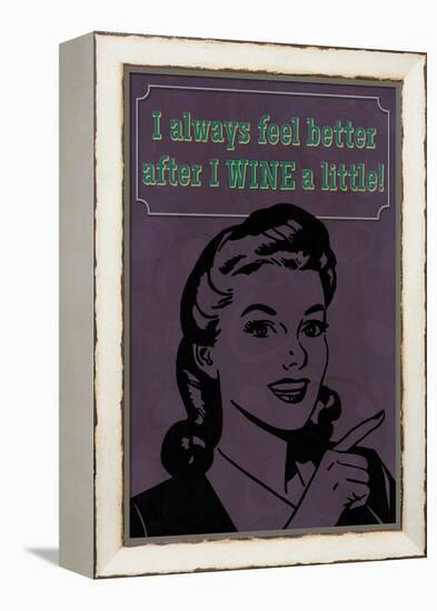 Wine a Little-Lantern Press-Framed Stretched Canvas