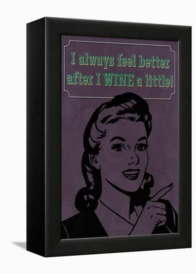 Wine a Little-Lantern Press-Framed Stretched Canvas