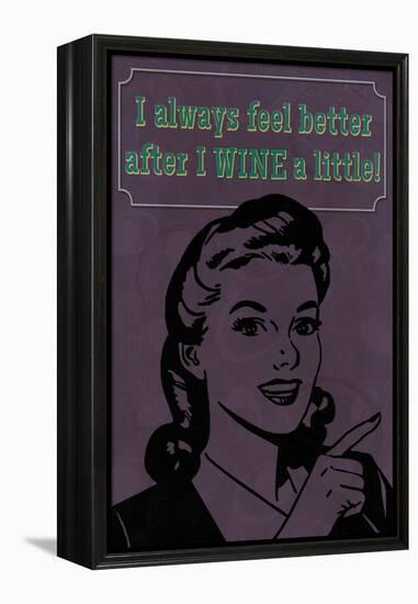 Wine a Little-Lantern Press-Framed Stretched Canvas