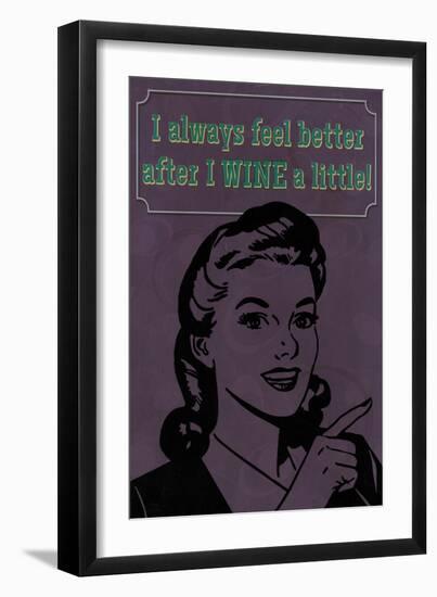 Wine a Little-Lantern Press-Framed Premium Giclee Print