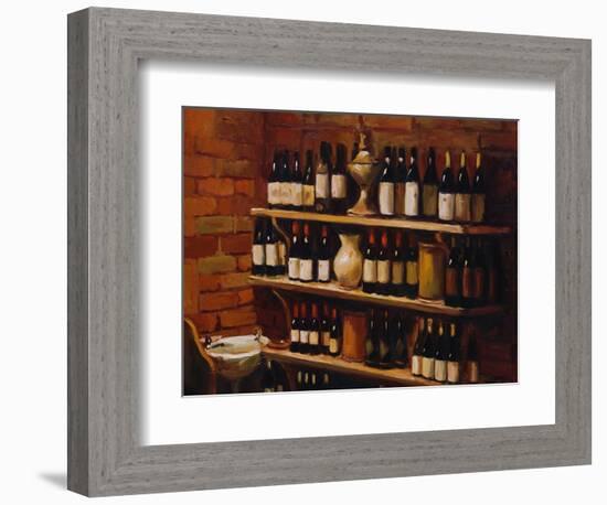 Wine and Bricks II-Pam Ingalls-Framed Giclee Print
