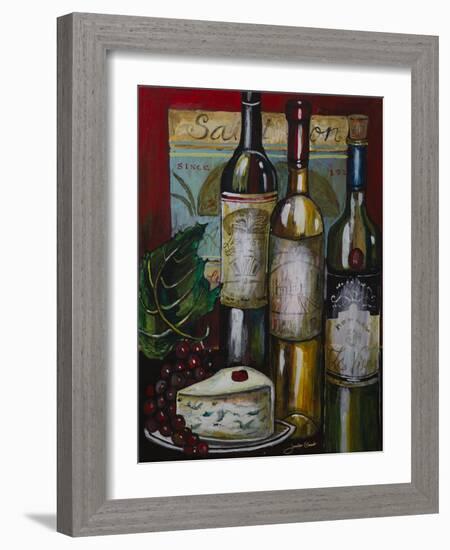 Wine and Cheese I-Jennifer Garant-Framed Giclee Print