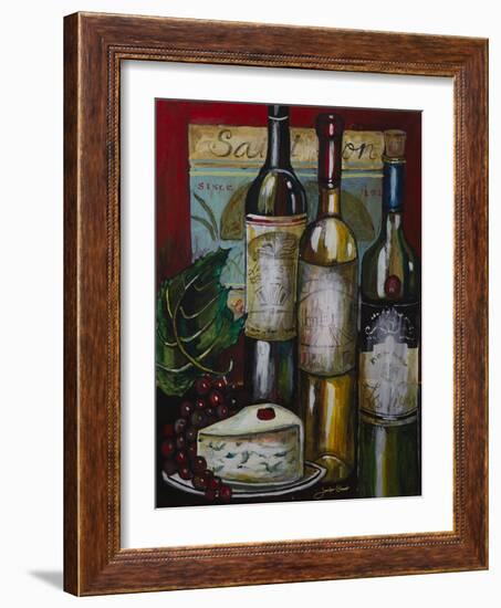 Wine and Cheese I-Jennifer Garant-Framed Giclee Print