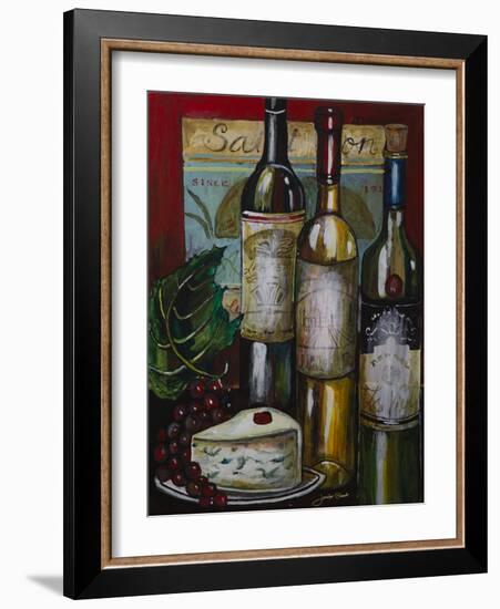 Wine and Cheese I-Jennifer Garant-Framed Giclee Print