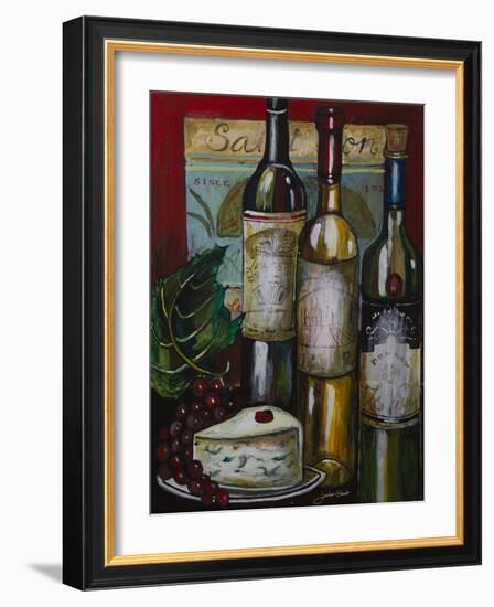 Wine and Cheese I-Jennifer Garant-Framed Giclee Print