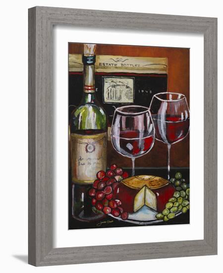 Wine and Cheese III-Jennifer Garant-Framed Giclee Print