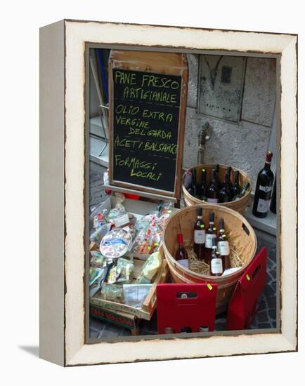 Wine and Cheese Shop, Lake Garda, Bardolino, Italy-Lisa S^ Engelbrecht-Framed Premier Image Canvas