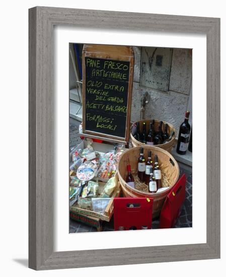 Wine and Cheese Shop, Lake Garda, Bardolino, Italy-Lisa S^ Engelbrecht-Framed Photographic Print