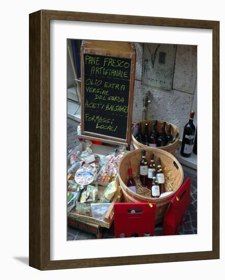 Wine and Cheese Shop, Lake Garda, Bardolino, Italy-Lisa S^ Engelbrecht-Framed Photographic Print