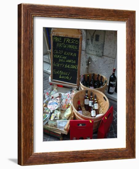 Wine and Cheese Shop, Lake Garda, Bardolino, Italy-Lisa S^ Engelbrecht-Framed Photographic Print