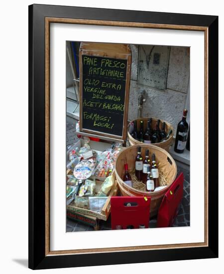 Wine and Cheese Shop, Lake Garda, Bardolino, Italy-Lisa S^ Engelbrecht-Framed Photographic Print