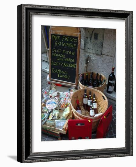 Wine and Cheese Shop, Lake Garda, Bardolino, Italy-Lisa S^ Engelbrecht-Framed Photographic Print